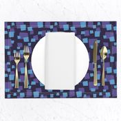 Dark blue and purple geometric squares