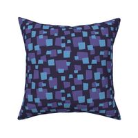 Dark blue and purple geometric squares