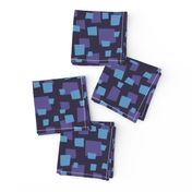 Dark blue and purple geometric squares