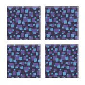 Dark blue and purple geometric squares