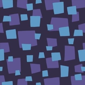 Dark blue and purple geometric squares