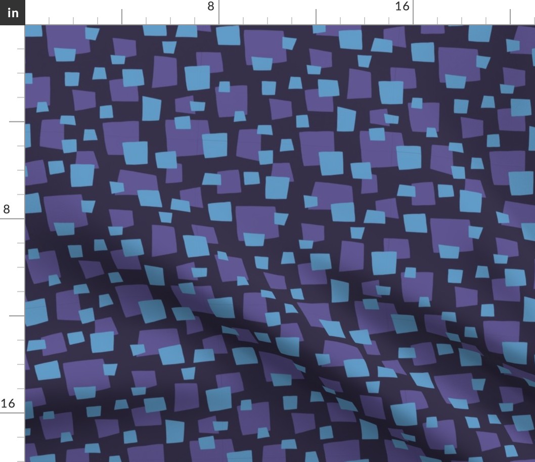 Dark blue and purple geometric squares