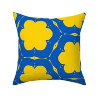  Blue and Yellow For Peace Pattern | Large Scale