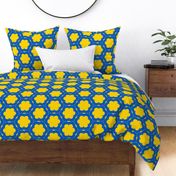  Blue and Yellow For Peace Pattern | Medium Scale