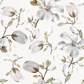White Blossom / Watercolor  / Floral
