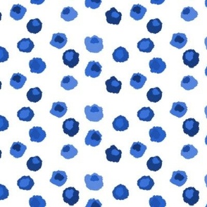 Blue Fluffy Dots