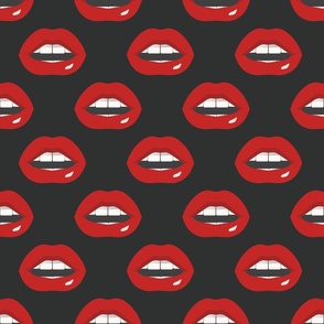 Pop Art Lips on Midnight | Lg