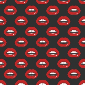 Pop Art Lips on Midnight | Md