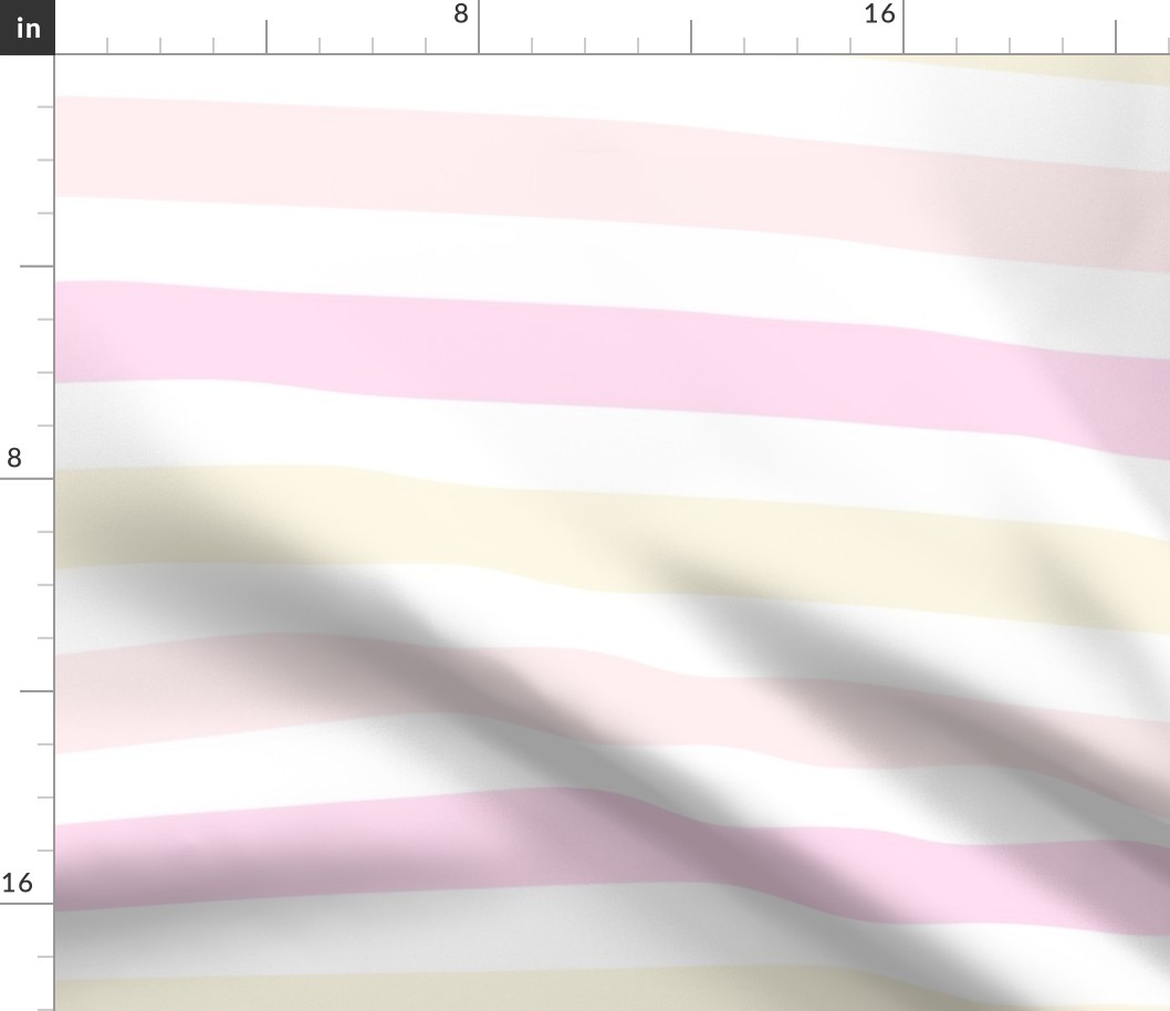 Pastel nursery stripes  // Pink white green yellow