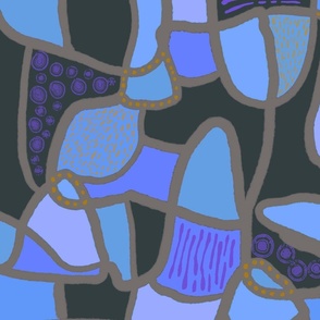 Abstract in Blue and Purple