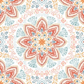 Spring To The Max Floral Mandala