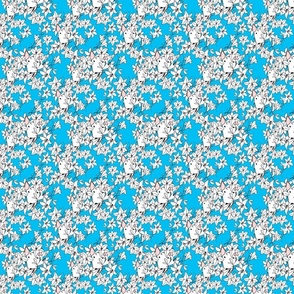 Lily Bully pattern blue