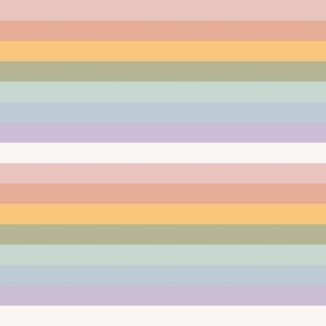 (M Scale) Boho Pride Stripes Plain