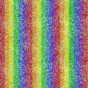 Very Rainbow! Rainbow Glitter Bling - Bright Rainbow Glitter Look, Simulated Glitter, Gay Rainbow Pride Glitter Sparkles Print -- 22.66in x 9.38in repeat -- 400dpi (50% of Full Scale) 