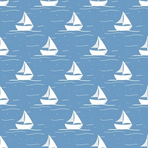 sailboat coordinate mid blue small