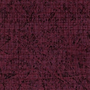 Caged Chaos in wine red
