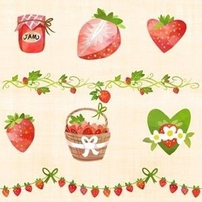 Strawberries on Parchment