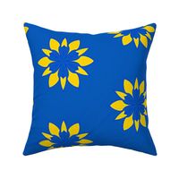  Blue and Yellow For Peace Pattern | Large Scale