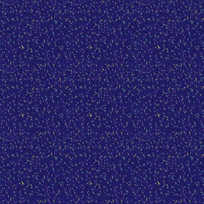 colorful drops in deep blue background