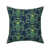 solids monstera damask