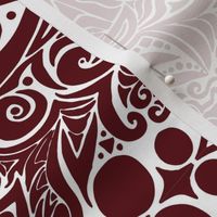 Abstract Page (Claret on White)
