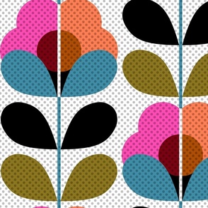 polka dot folksy flowers-jumbo