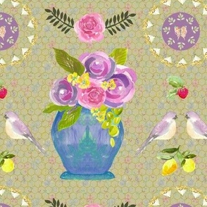 Folk Art Floral and Fruit