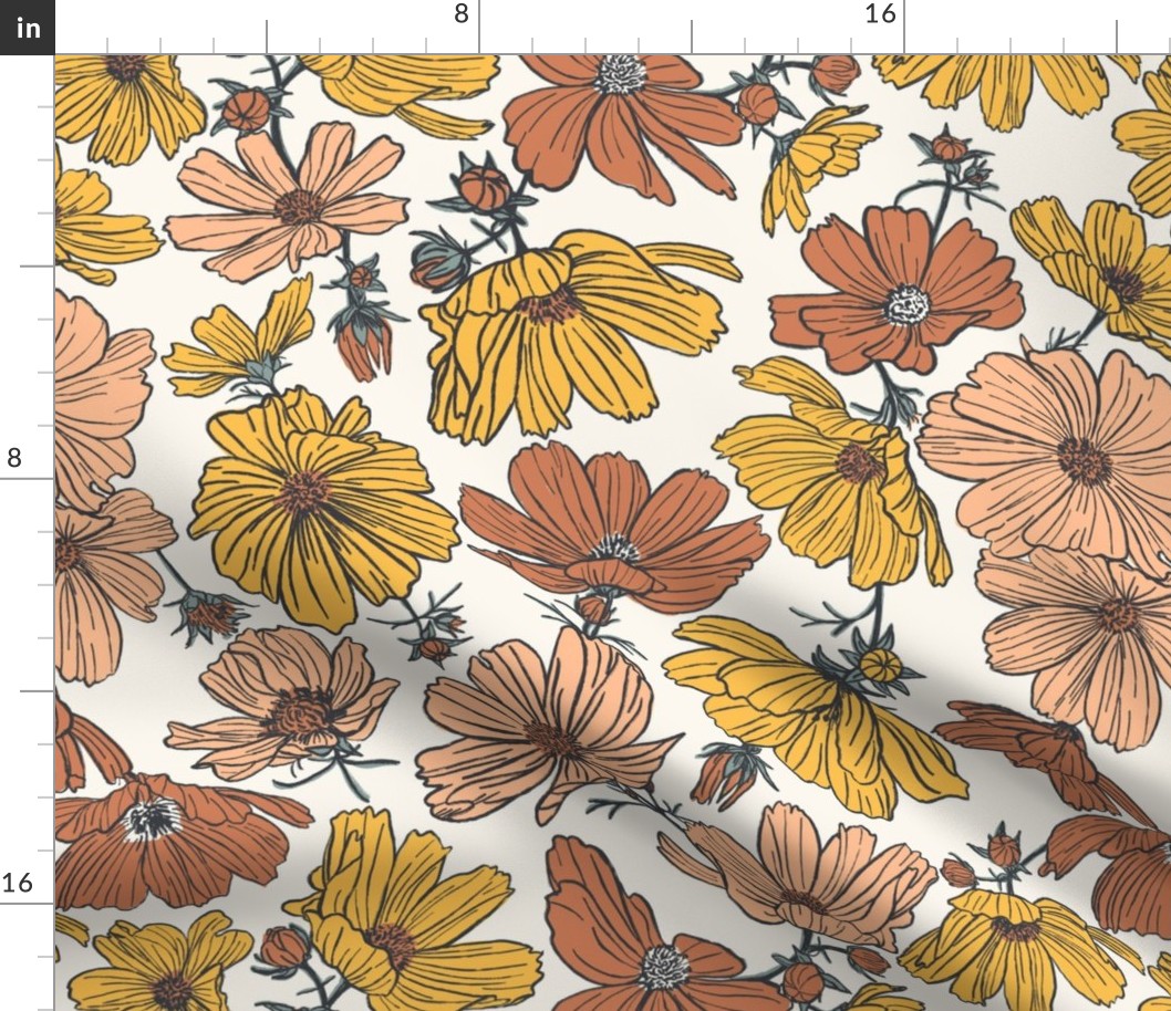 Summertime Floral-Sunshine-Large-Hufton Studio