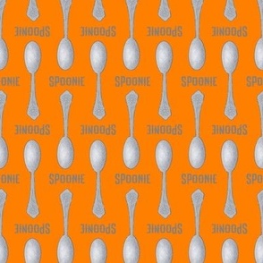 Small Orange Spoonie Spoons