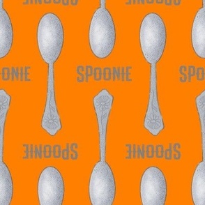 Large Orange Spoonie Spoons