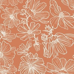 Summertime Floral-Caramel-Medium-Hufton Studio
