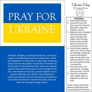 Pray for Ukraine Flag