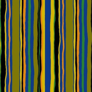 textile-freehand-stripes-olive black royal coordinate