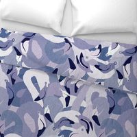 Flamingoes in Soft Violet - EXTRA LARGE