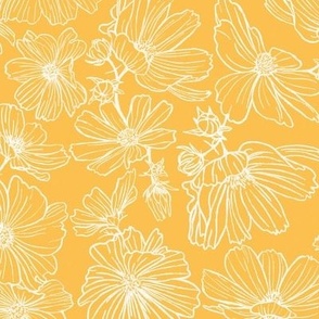 Summertime Floral-Sunshine Yellow-Medium-Hufton Studio