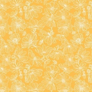 Summertime Floral-Sunshine Yellow-mini-Hufton Studio