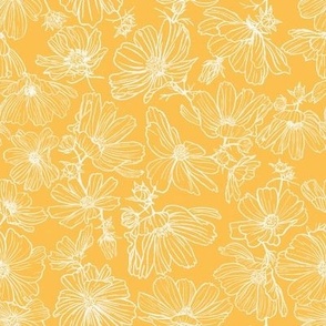 Summertime Floral-Sunshine Yellow-Small-Hufton Studio