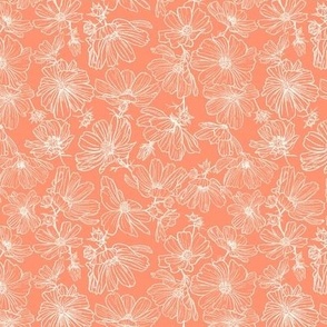 Summertime Floral-Shell Coral-mini-Hufton Studio