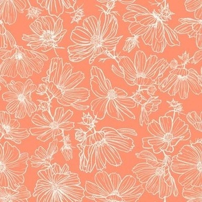 Summertime Floral-Shell Coral-small-Hufton Studio