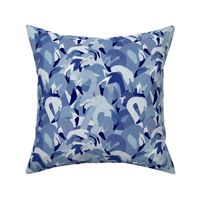 Flamingoes in Blue - LARGE
