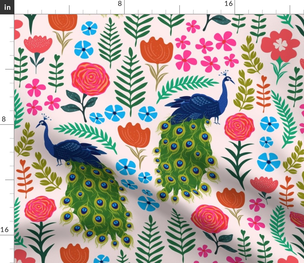 Peacock Garden - Colorful