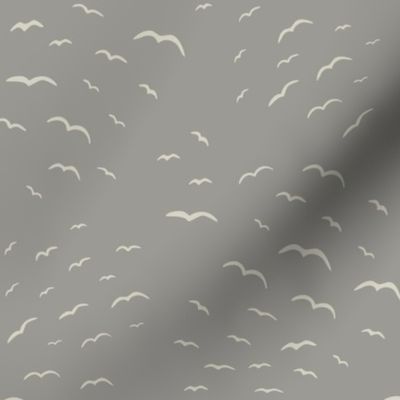 City summer dust birds on grey - small