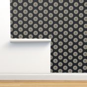 Stylised polka dot seamless pattern