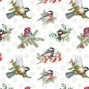 Winter Chickadees Pattern