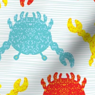 Fun Colorful Crabs - Large Scale