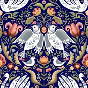 Maximalist Folk Botanicals & Birds 