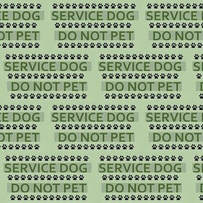 Service dog - Medium to large dog - green