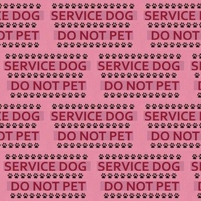 Service dog - Medium to large dog - pink