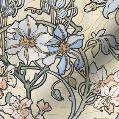 CLEMATIS FLORAL - ALPHONSE MUCHA