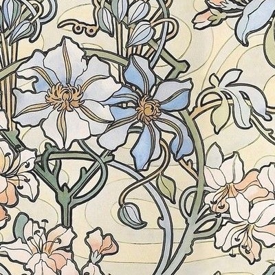 Alphonse Mucha Fabric Wallpaper And Home Decor Spoonflower